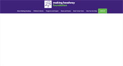 Desktop Screenshot of makingheadway.org