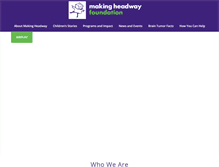 Tablet Screenshot of makingheadway.org